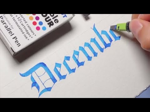 Download Video HOW TO WRITE DECEMBER IN CALLIGRAPHY