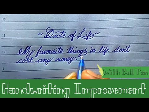 Download Video Handwriting Improvement-XX | With Ball Pen | Steve Jobs' Quote #Calligraphy