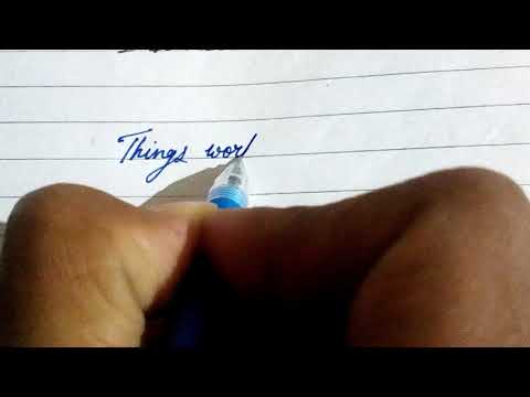 Download Video Handwriting with gel pen/how to write better/beautiful writing/calligraphy art.