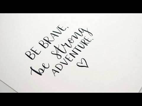 Download Video How To DIY Modern Calligraphy