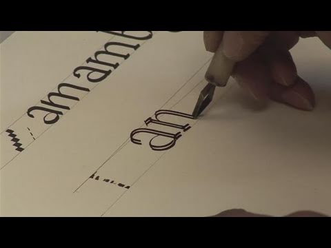 Download Video How To Write A Calligraphy Alphabet