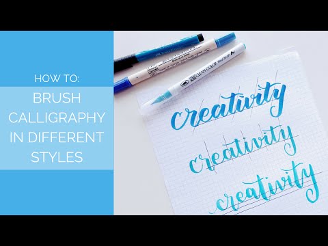 Download Video How to: Brush Calligraphy in Different Styles