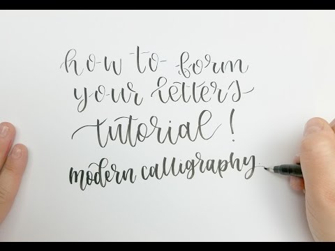 Download Video How to Form Letters in Modern Calligraphy – The Anatomy of a Letter