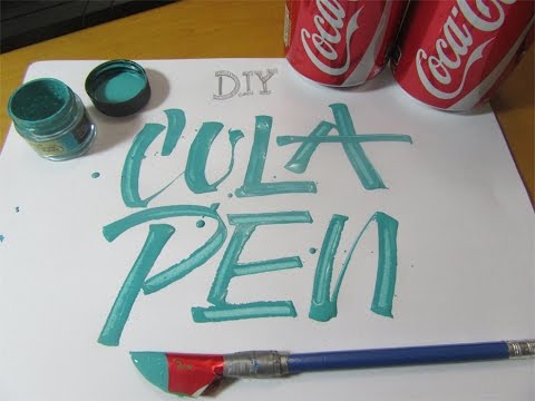 Download Video How to Make a Cola Pen for Calligraphy