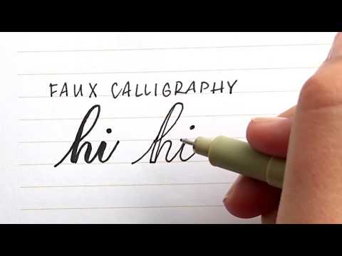 Download Video How to do Faux Calligraphy for Beginners