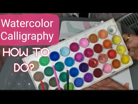 Download Video How to do Watercolor Brush Lettering | Watercolor Brush Calligraphy