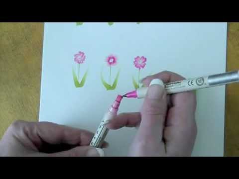 Download Video How to draw a calligraphy flower with Zig pens