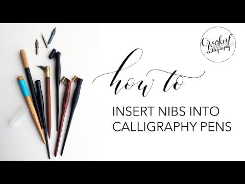 Download Video Inserting Nibs into Calligraphy Pen Holders | CROOKED CALLIGRAPHY