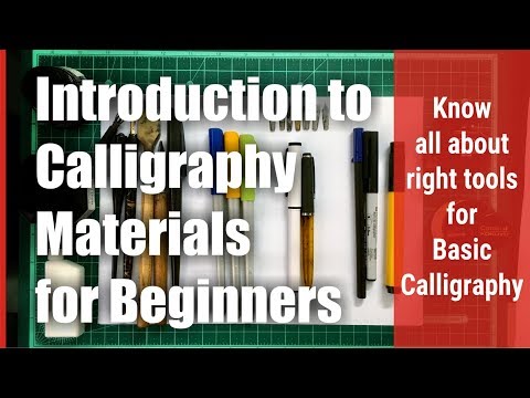 Download Video Introduction to Calligraphy Materials for Beginners- Chaitanya Gokhale Calligraphy