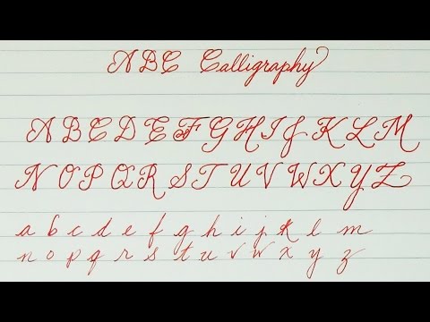 Download Video Learn to write ABC Calligraphy for Kids