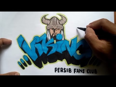 Download Video Membuat GRAFFITI VIKING   PERSIB FANS CLUB