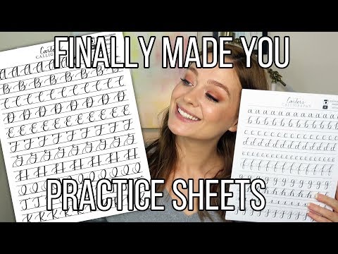 Download Video Modern Calligraphy Practice Sheets Intro and How To Use | Carter Sams