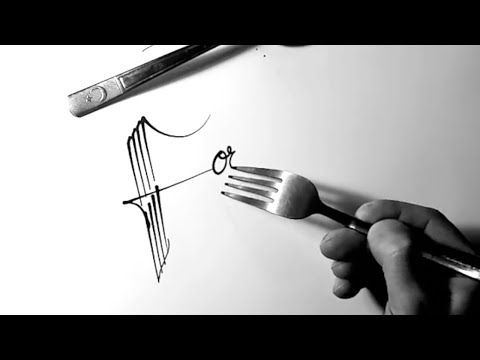 Download Video ODDLY SATISFYING VIDEO COMPILATION (FORK CALLIGRAPHY)