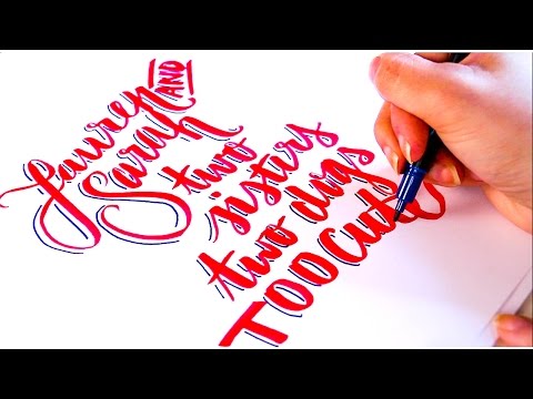 Download Video Oddly Satisfying: Script Hand Lettering Calligraphy Compilation