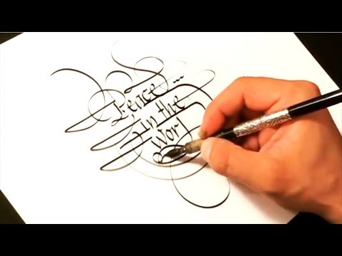 Download Video Oddly Satisfying Turkish Ornamental Calligraphy