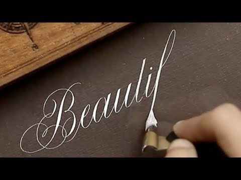 Download Video Oddly Satisfying Video (Best Copperplate Calligraphy Compilation)