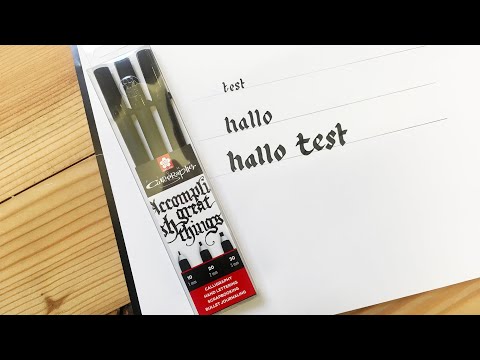 Download Video Sakura Micron Calligrapher fineliners for Bullet Journaling, Scrap Booking and Calligraphy