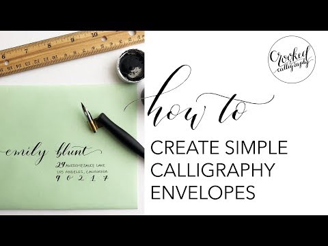 Download Video Simple Beginner Calligraphy Envelope | CROOKED CALLIGRAPHY