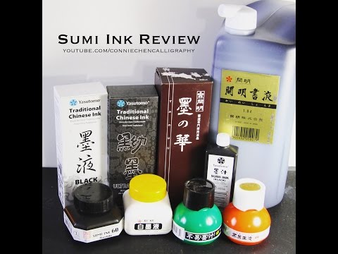 Download Video Sumi Ink Review for Calligraphy and Handlettering by Master Penman Connie Chen