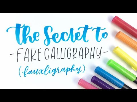 Download Video The Secret to Fake Calligraphy | Hand Lettering for Beginners