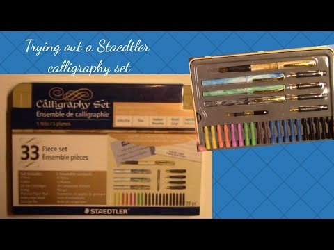Download Video Trying out a Staedtler calligraphy set 🖋 ✒