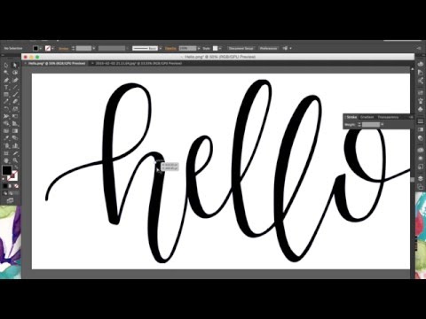 Download Video Tutorial: How to Digitize Hand Lettering & Calligraphy Using Illustrator | BySamantha