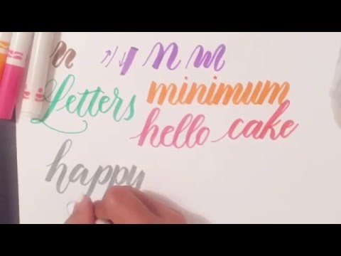 Download Video Tutorial: How to Use Regular Crayola Markers to Write Modern Brush Calligraphy