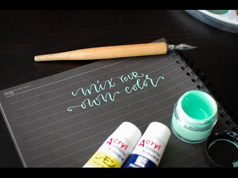 Download Video Using Gouache to Make Calligraphy Ink Colors