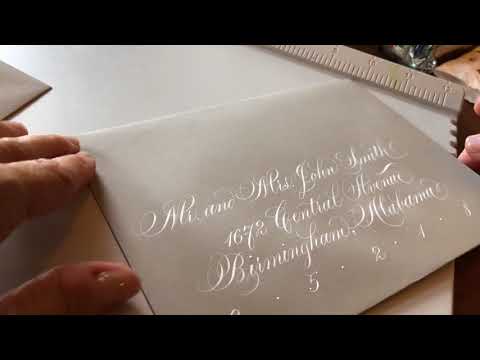 Download Video Wedding Envelope Calligraphy – Copperplate & modern script by Suzanne Cunningham