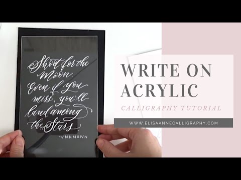 Download Video Writing Calligraphy on an Acrylic Surface || Calligraphy Tips & Tricks