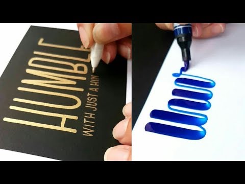 Download Video amazing calligraphy lettering SATISFYING ART VIDEO