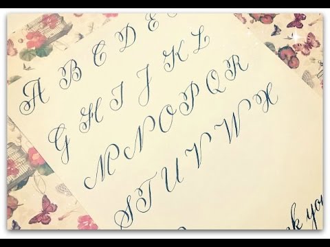 Download Video copperplate calligraphy – how to write calligraphy letters – for beginners