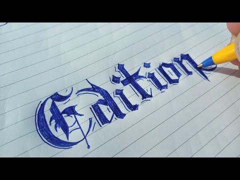 Download Video trying Gothic Calligraphy | Old English handwriting alphabets | Blackletters Calligraphy art