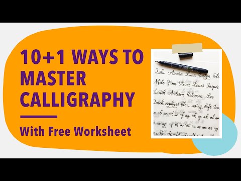 Download Video 10 Shortcuts to Improve Your Calligraphy FAST – with Free Worksheet for Beginners