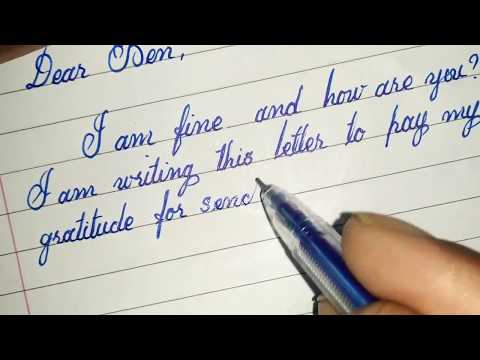 Download Video A letter of gratitude with cursive letters|| modern calligraphy|| CURSIVE WRITER
