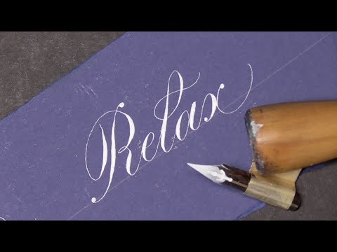 Download Video ASMR Copperplate Calligraphy and Nib Sounds
