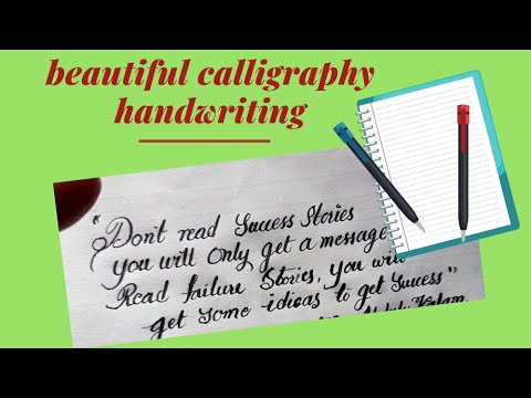 Download Video Beautifully calligraphy handwriting