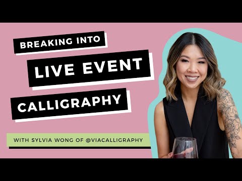 Download Video Breaking Into Live Event Calligraphy (Or Luxury Lettering!) with Sylvia Wong of @viacalligraphy