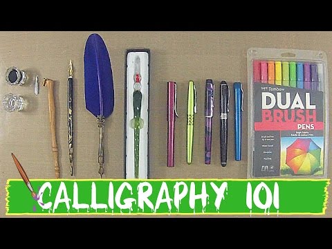 Download Video CALLIGRAPHY 101- Different Types of Calligraphy Pens!