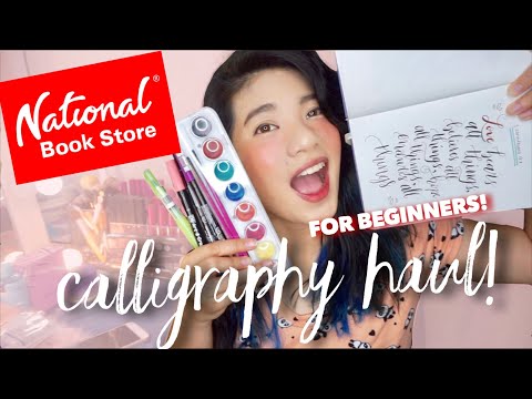 Download Video CALLIGRAPHY HAUL for Beginners from National Bookstore! | Tombow brush pens, Limelight Journal, Etc!