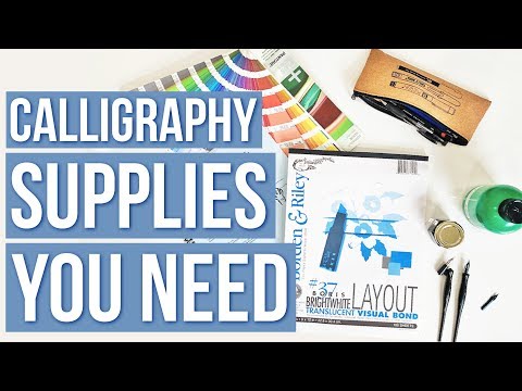 Download Video Calligraphy Basics | Supplies You Need (*FREE* E-Book Download!!)