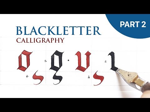 Download Video Calligraphy Lesson: Blackletter (Part 2) | Tri Le