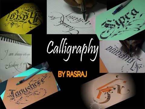 Download Video Calligraphy writing | Floral Calligraphy | New Gothic writing | Anupama | Tanushree | Sipra | Rasraj