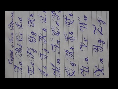 Download Video Capital and small alphabets calligraphy