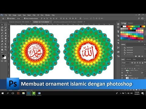 Download Video Cara membuat ornament circle islamic di photoshop | tutorial89