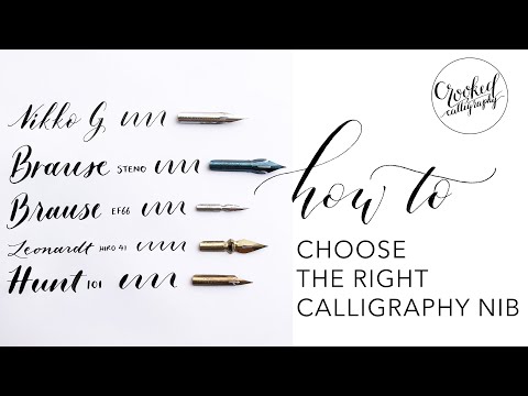 Download Video Choosing the Right Calligraphy Nibs | CROOKED CALLIGRAPHY