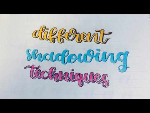 Download Video Different Shadowing Techniques in Calligraphy (Philippines) | franceswrites