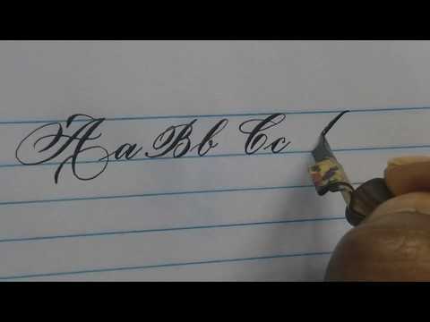 Download Video English Alphabet | copperplate calligraphy | modern script calligraphy