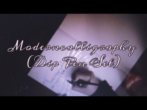 Download Video First try of dip pen//Calligraphy
