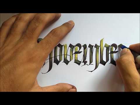 Download Video Fraktur/ Modern Blackletter calligraphy